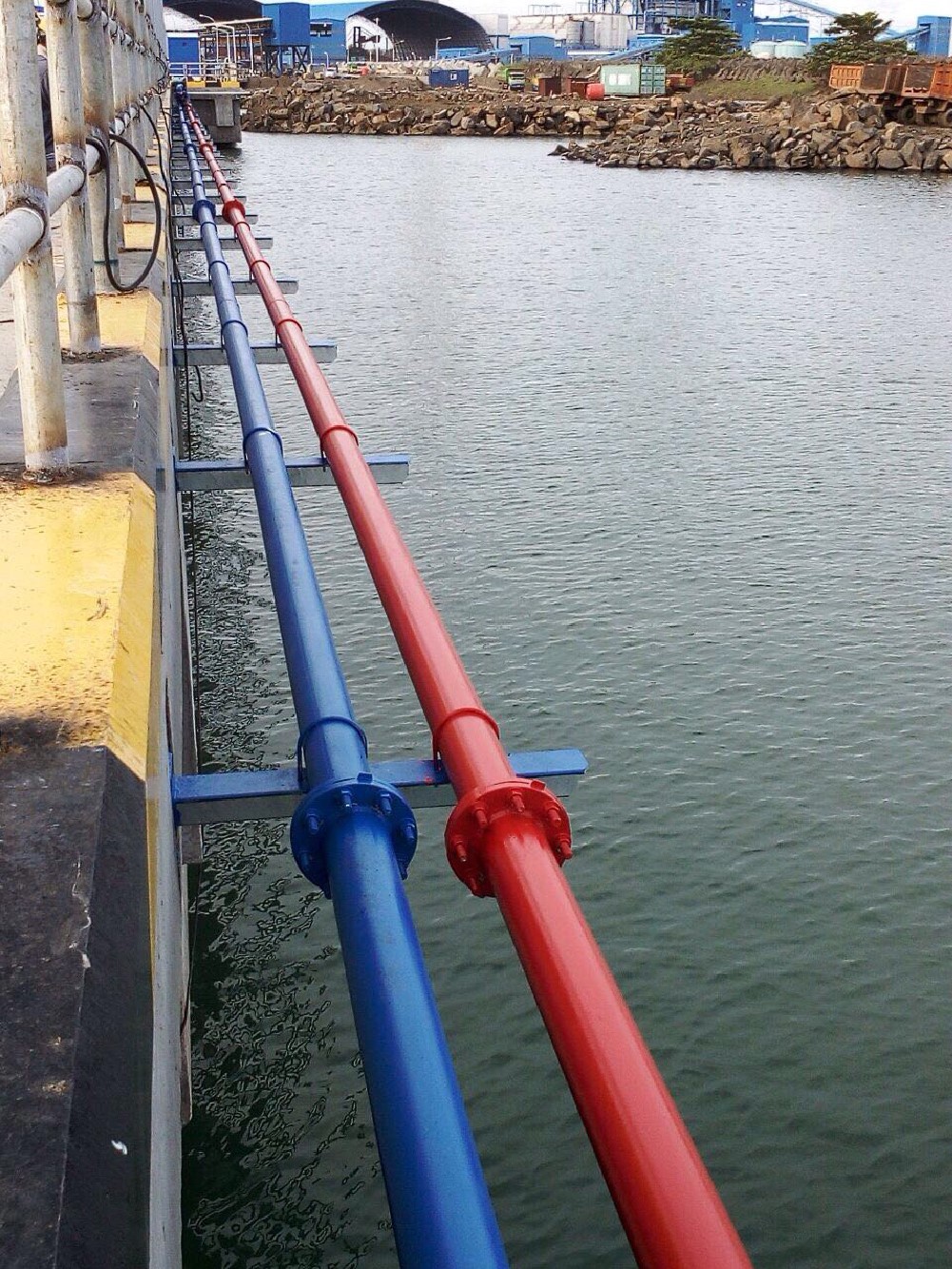 Piping Water Supply & Drainage Barge Jetty
